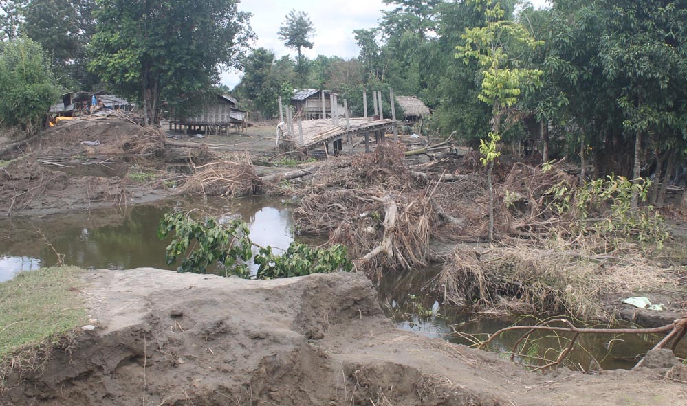 Devastation by NEEPCO run Ranganadi dam water release Devastation by NEEPCO run Ranganadi dam water release