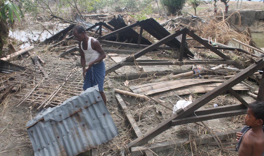 Devastation by NEEPCO run Ranganadi dam water release Devastation by NEEPCO run Ranganadi dam water release