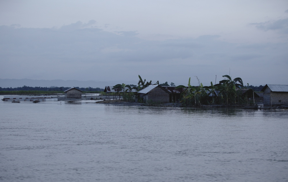 During the devastating Flood in 2012 in Assam 