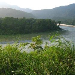 Manas river at the India-Bhutan border