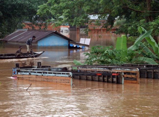 Devastating flood at Goalpara area. © Photos by UB Photos
