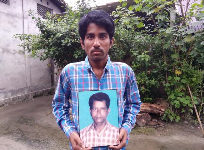 Ratan Dey, son of late Narayan Dey who died serial blast in Kokrajhar
