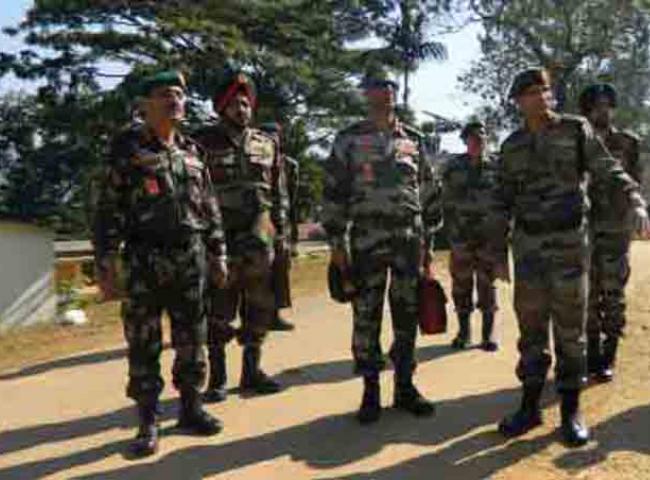 Director General Assam Rifles Visits Haflong Garrisson  on December 12, 2012