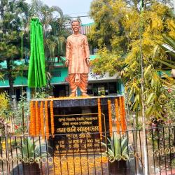 Nazira College Unveils Statue of Founder Principal Avni Barthakur