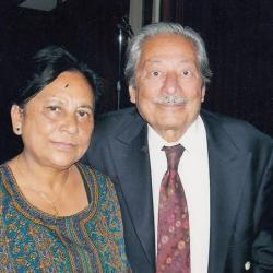 File Photo: Rini Kakati with Saeed Jaffery at Brent Indian Association, Wembley, London