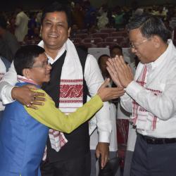  Kalikho Pul with Assam CM Sarbananda Sonowal and Nagaland CM T R Zeliang