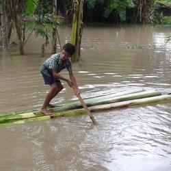 50 villages under flood water at Kalgachia area. Photo: UB Photos