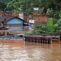 Devastating flood at Goalpara area. © Photos by UB Photos