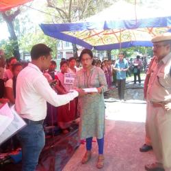 ABSU submitting memorandum to Dimple Baruah,Asstt.Commissioner Udalguri