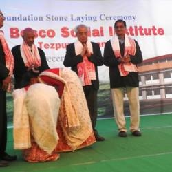 Fr VM Thomas, Bishop Robert Kerketta, VC Tezpur University and VC Assam don Bosco Univeristy Guwahati