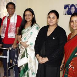 Biju Phukan felicitated by NRL Kalyani Club. Photo: UB Photos.