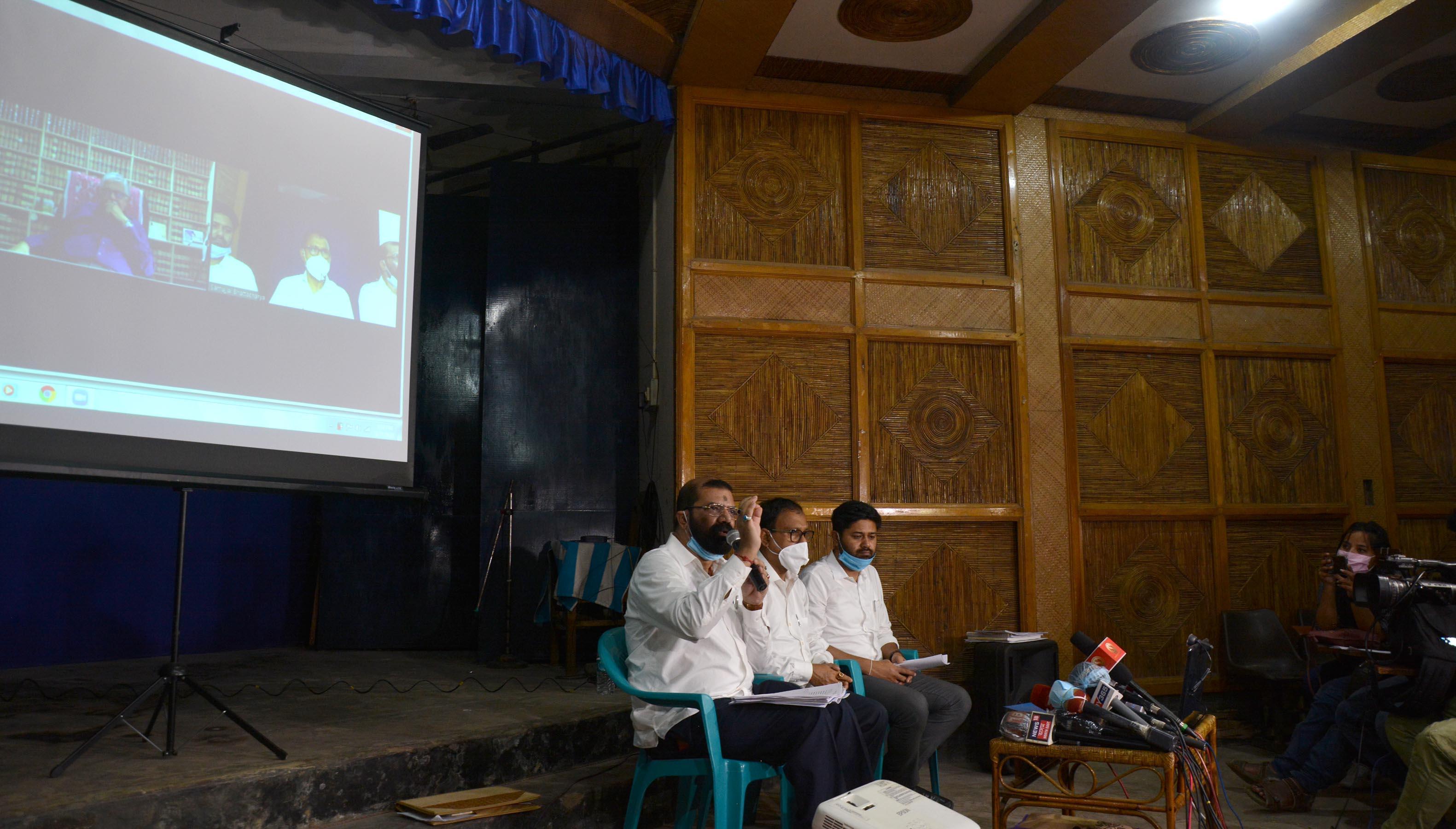 AASU press meet on Implementation of Clause 6 of the Assam accord constituted at Swahid Nyas Bhavan, Guwahati on August 11, 2020