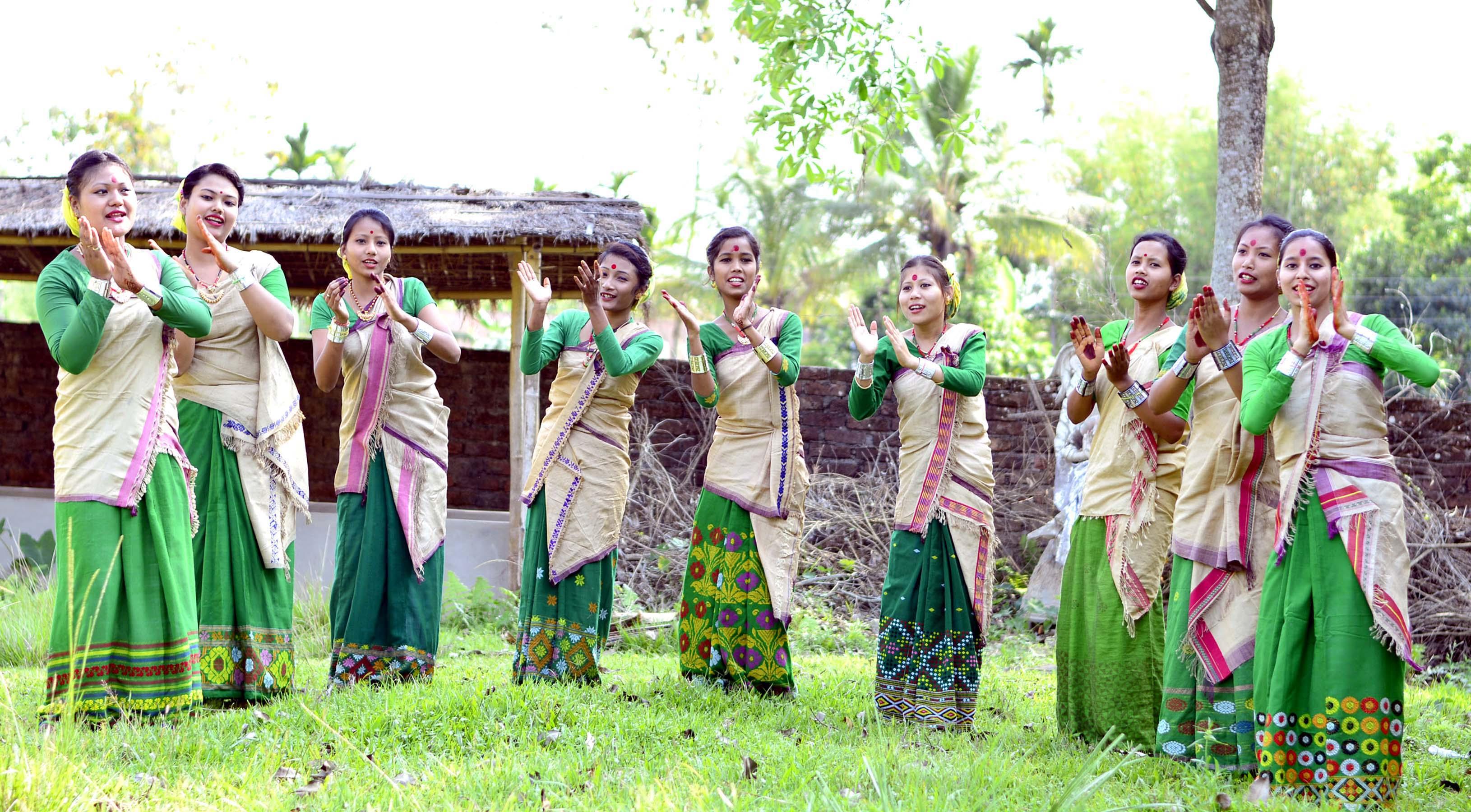 Bihu dance in Demow. Photo: UB Photos