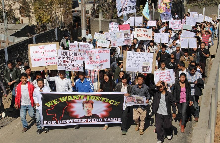 Photo: Protest rally at Shillong