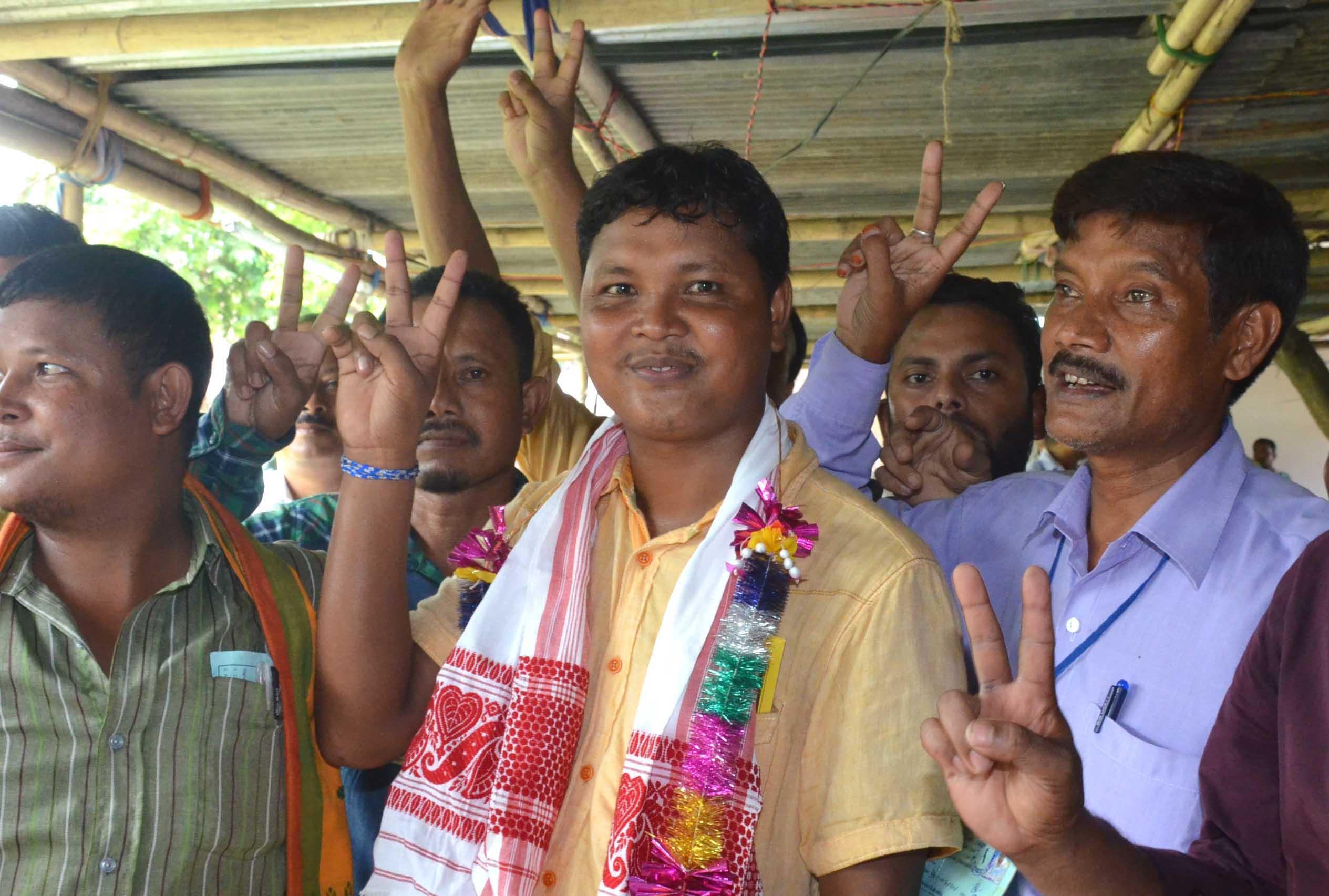 Biswa Deori, winning Congress candidate