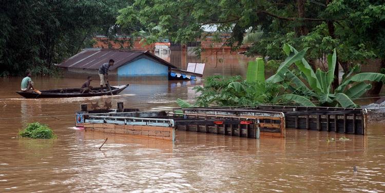 Devastating flood at Goalpara area. © Photos by UB Photos