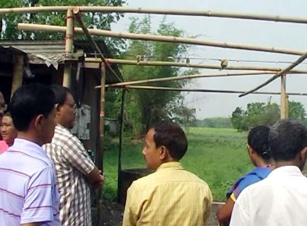 Bijni MLA Kamal Singh Narzary visits the site