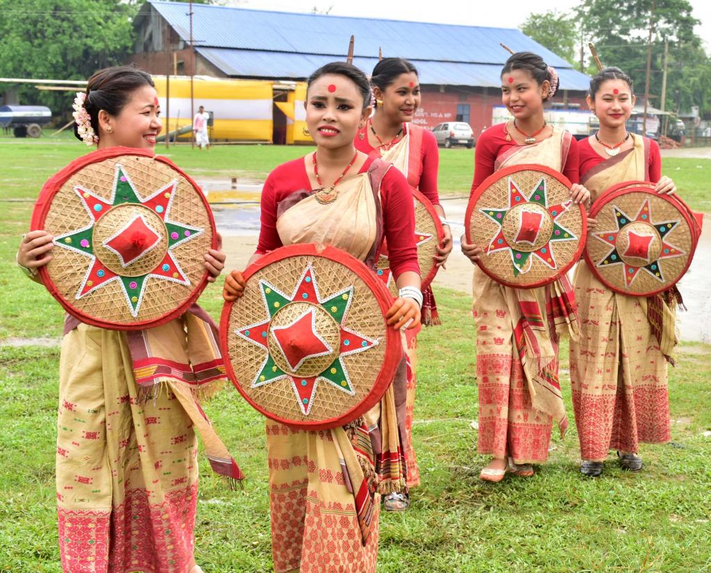 Sanmilita Rongali Bihu Sanmilan at Sivsagar,.