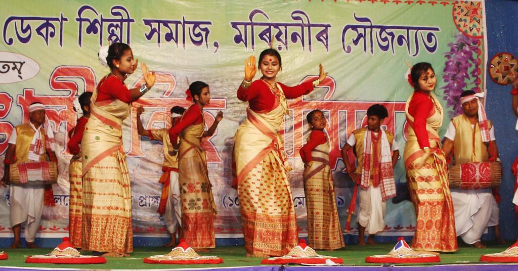 65th Rongali Bihu Sanmillon organized by Railway Deka Shilpi Samaj at Mariani.