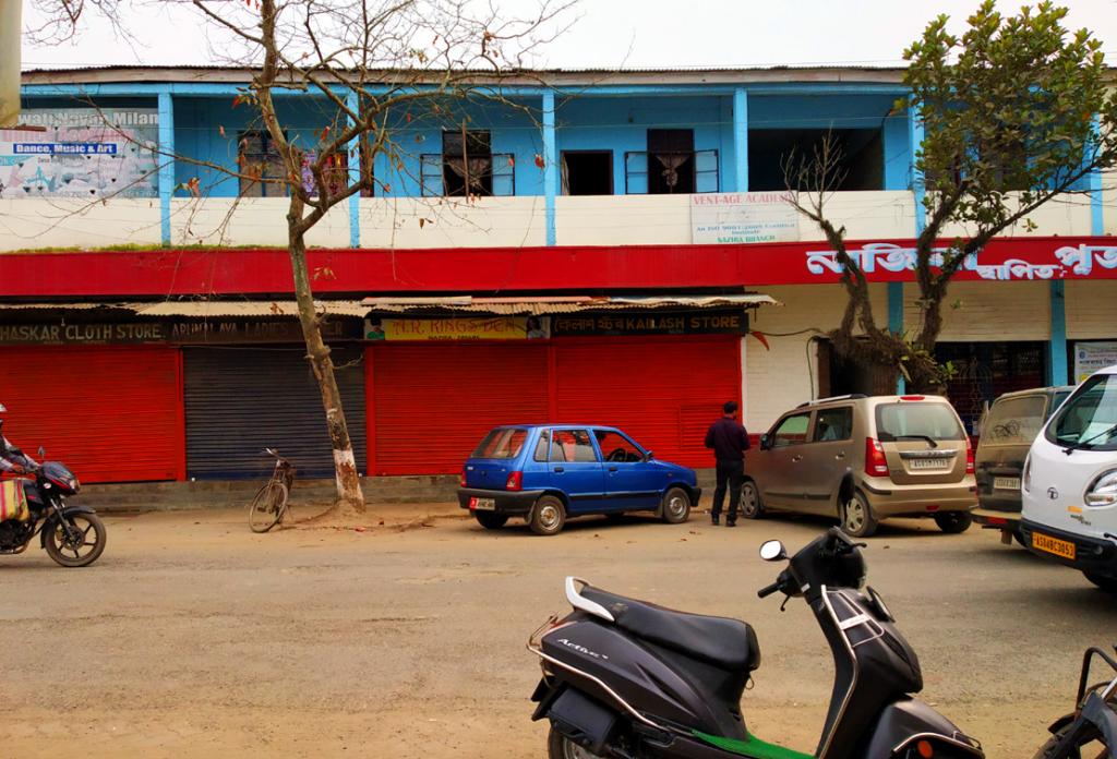 Nazira town was shut down for two hours