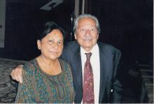 Rini Kakati with Saeed Jaffery at  Brent Indian Association, Wembley, London