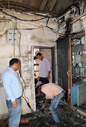 Ravaging fire at veterinary college