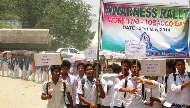 World No Tobacco Day at Raha