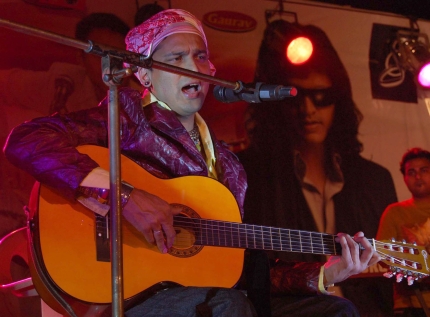 Zubeen Garg performing at Sivasagar