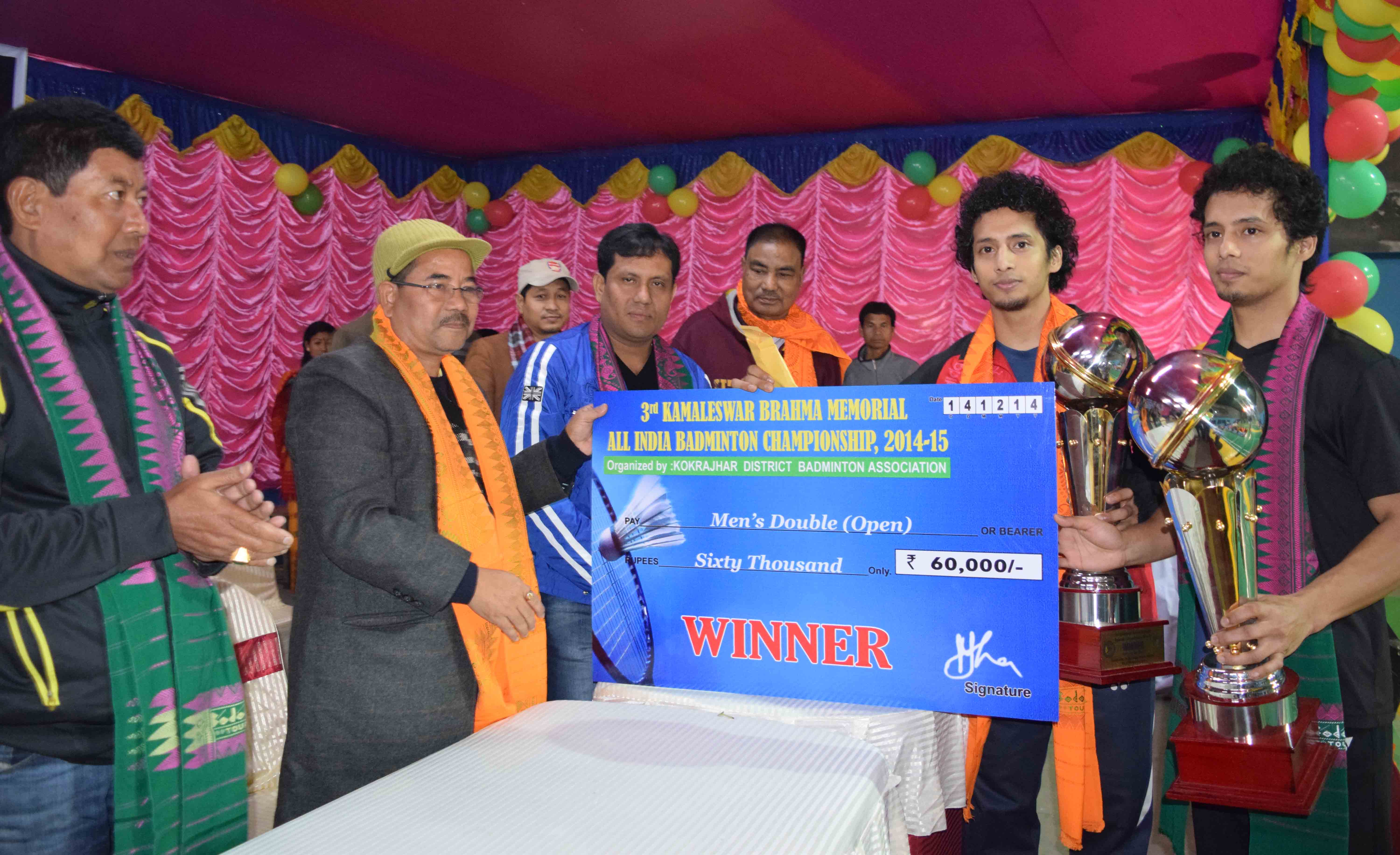 Badminton champs for Anjan, Ranjan