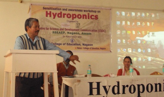 Workshop on hydroponics at Nagaon