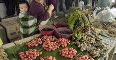 Naga women selling vegetables