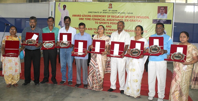Awards and ex-gratia to sports persons