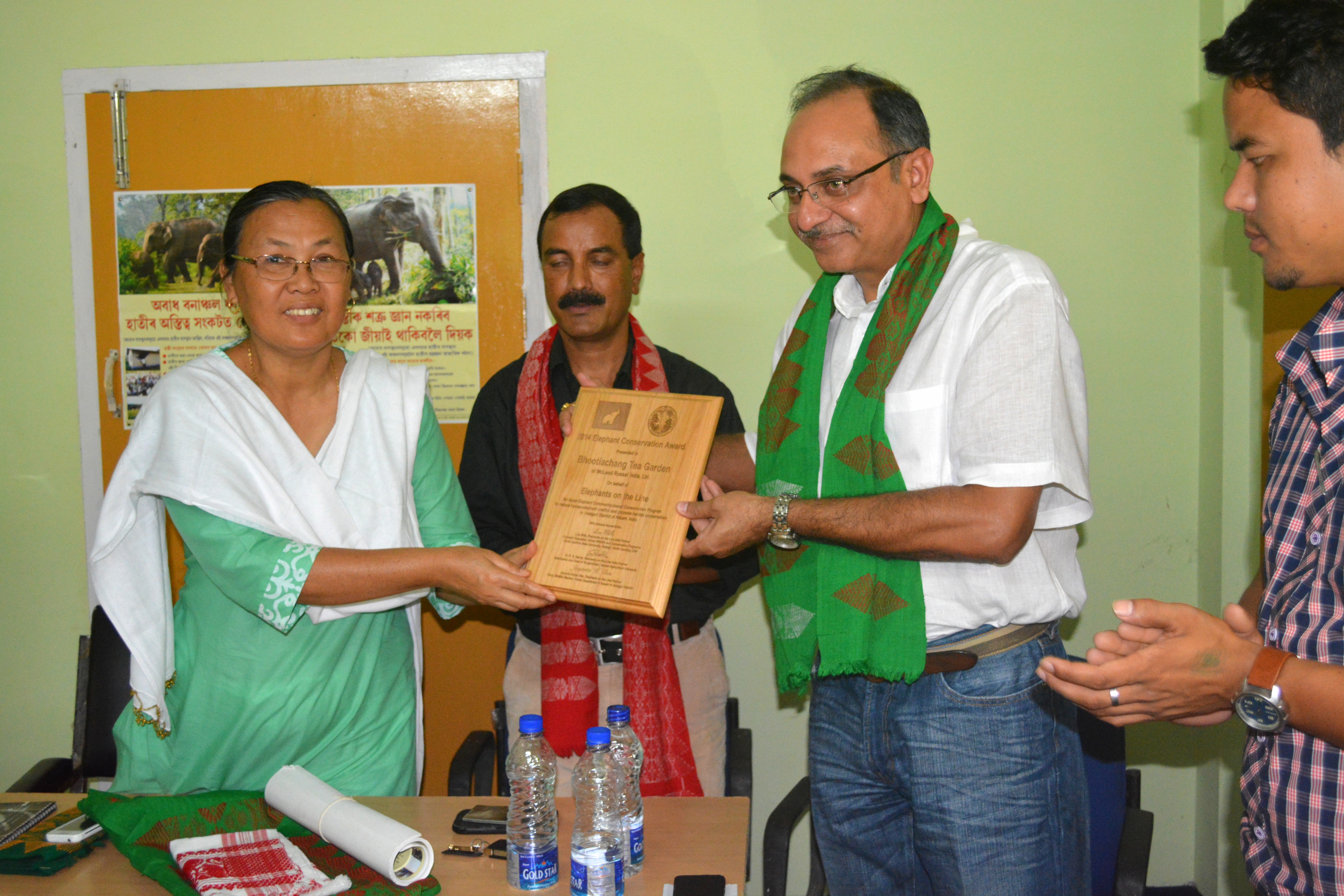 Elephant Conservation Award 2014 to Udalguri tea gardens
