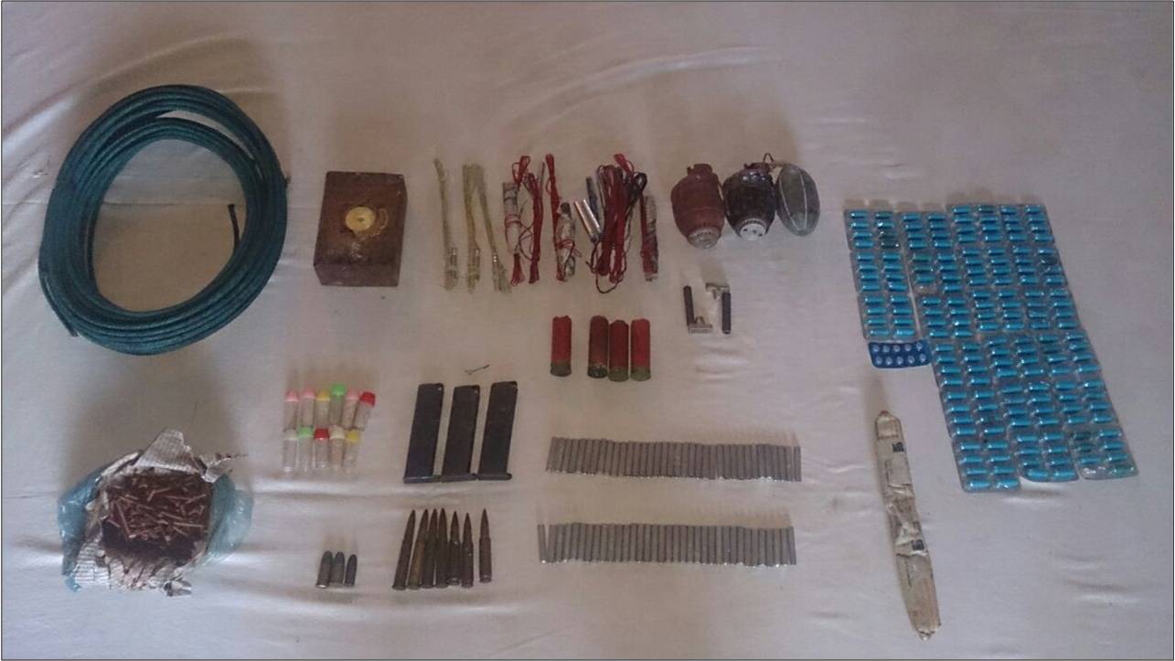 Huge cache of arms-ammo recovered
