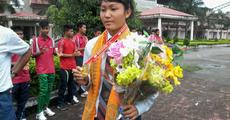 Gold medalist Laimwn Narzary feted