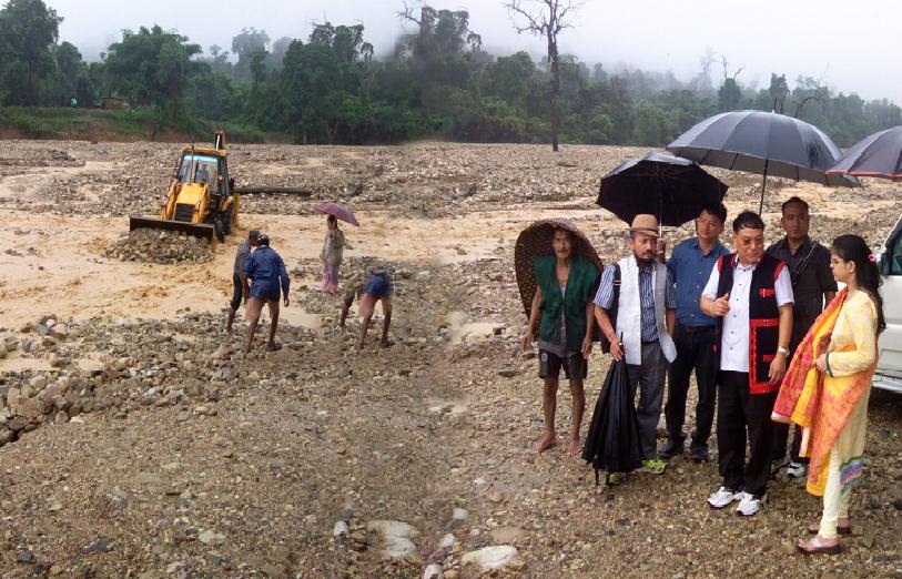 Incessant rain paralyzed life in Pasighat