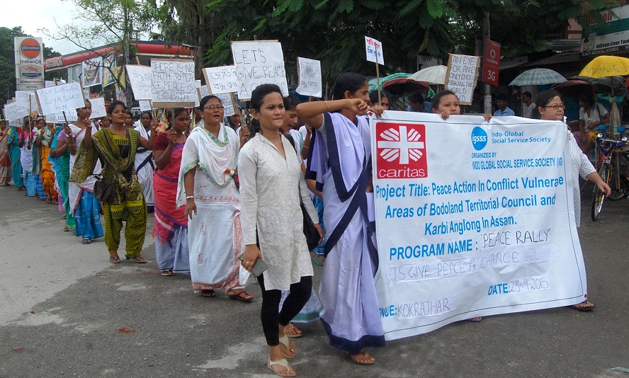 Peace rally in Kokrajhar