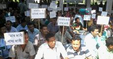 BTC employees stage dharna
