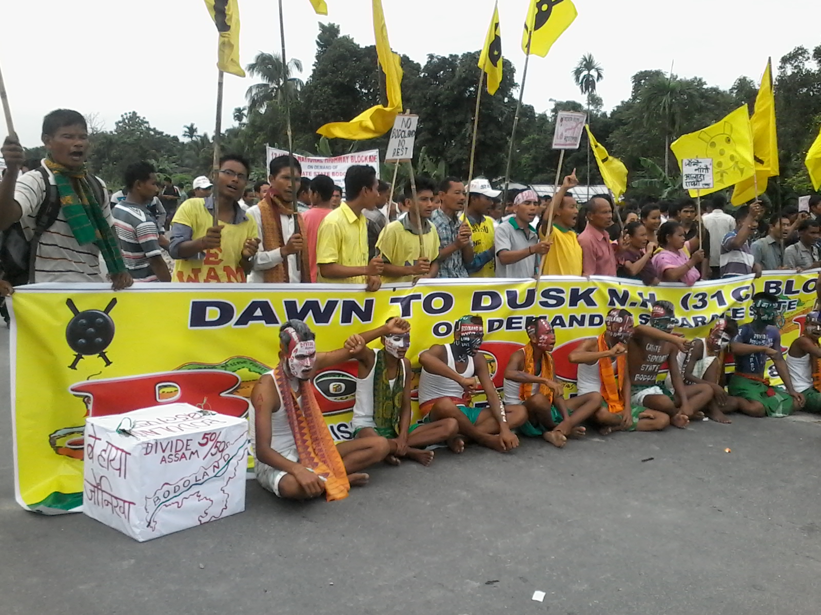 NH blockade for Bodoland