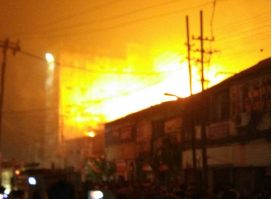Fire  in Guwahati