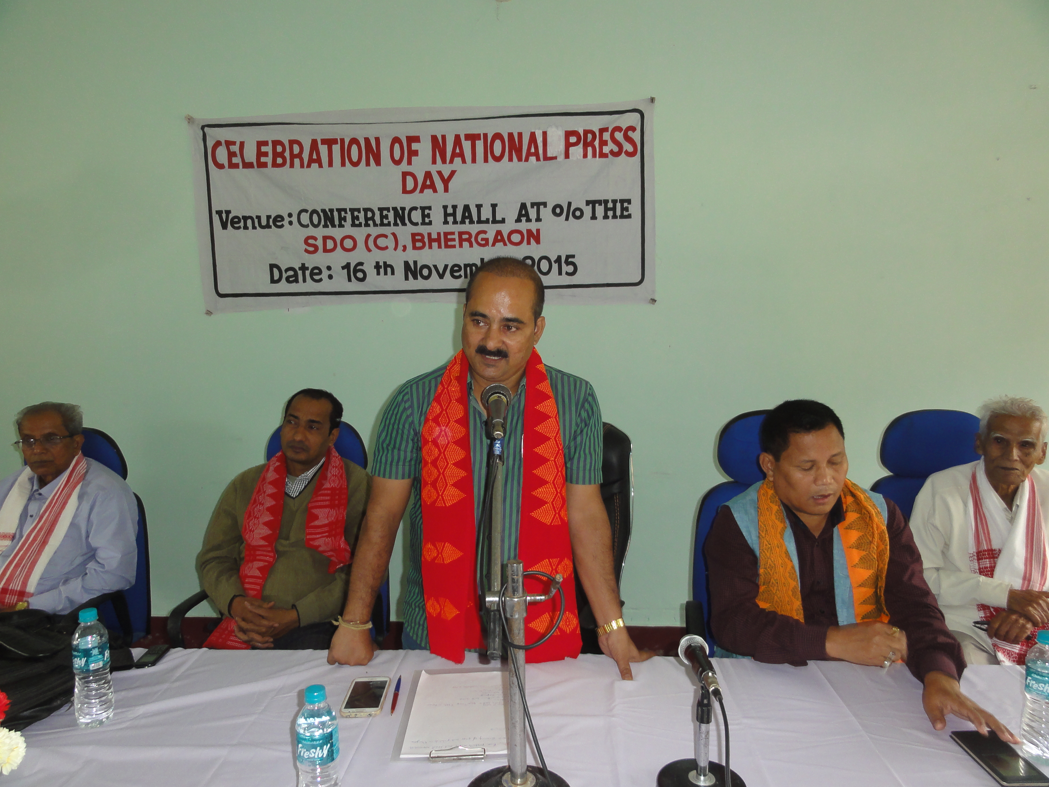 National Press Day observed at Bhergaon
