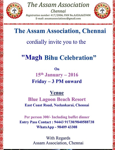 Chennai Magh Bihu 2016