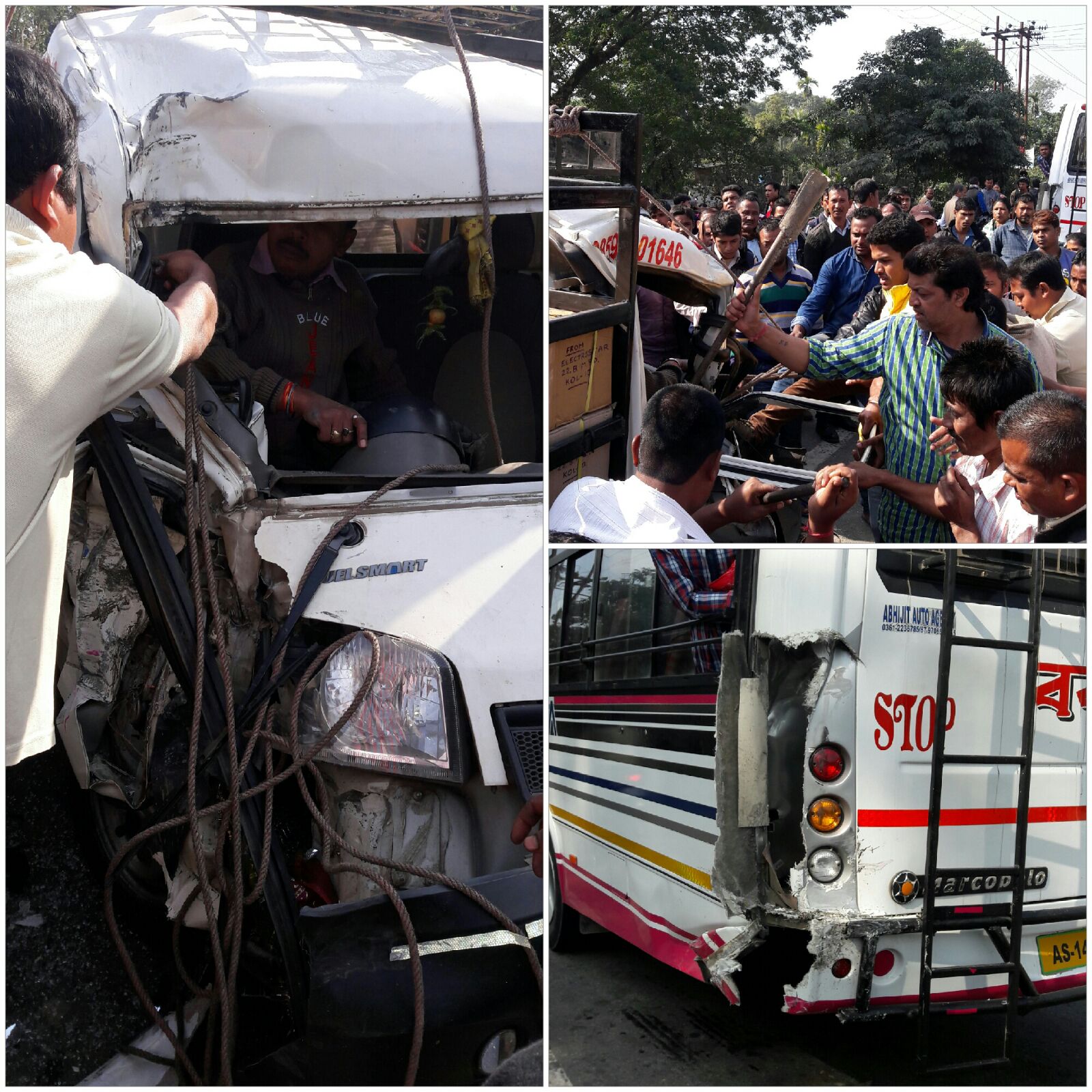 Road accident at NH 31