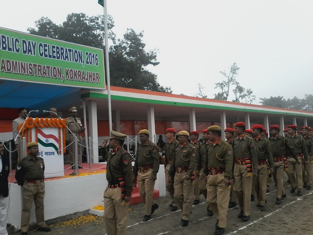 Hagrama hoists national tri-colour flag