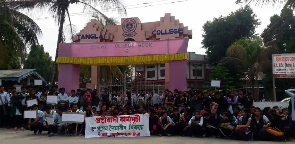Tangla College students boycott classes
