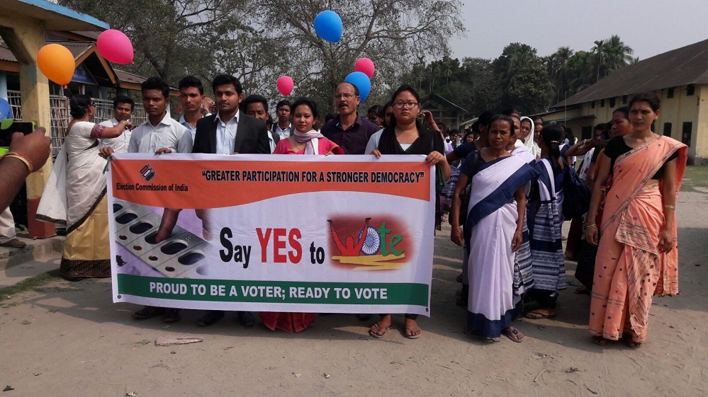 Voter awareness rally at Tangla 