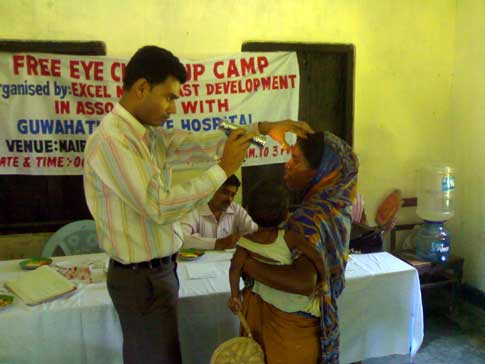 Eye check-up camp for elders