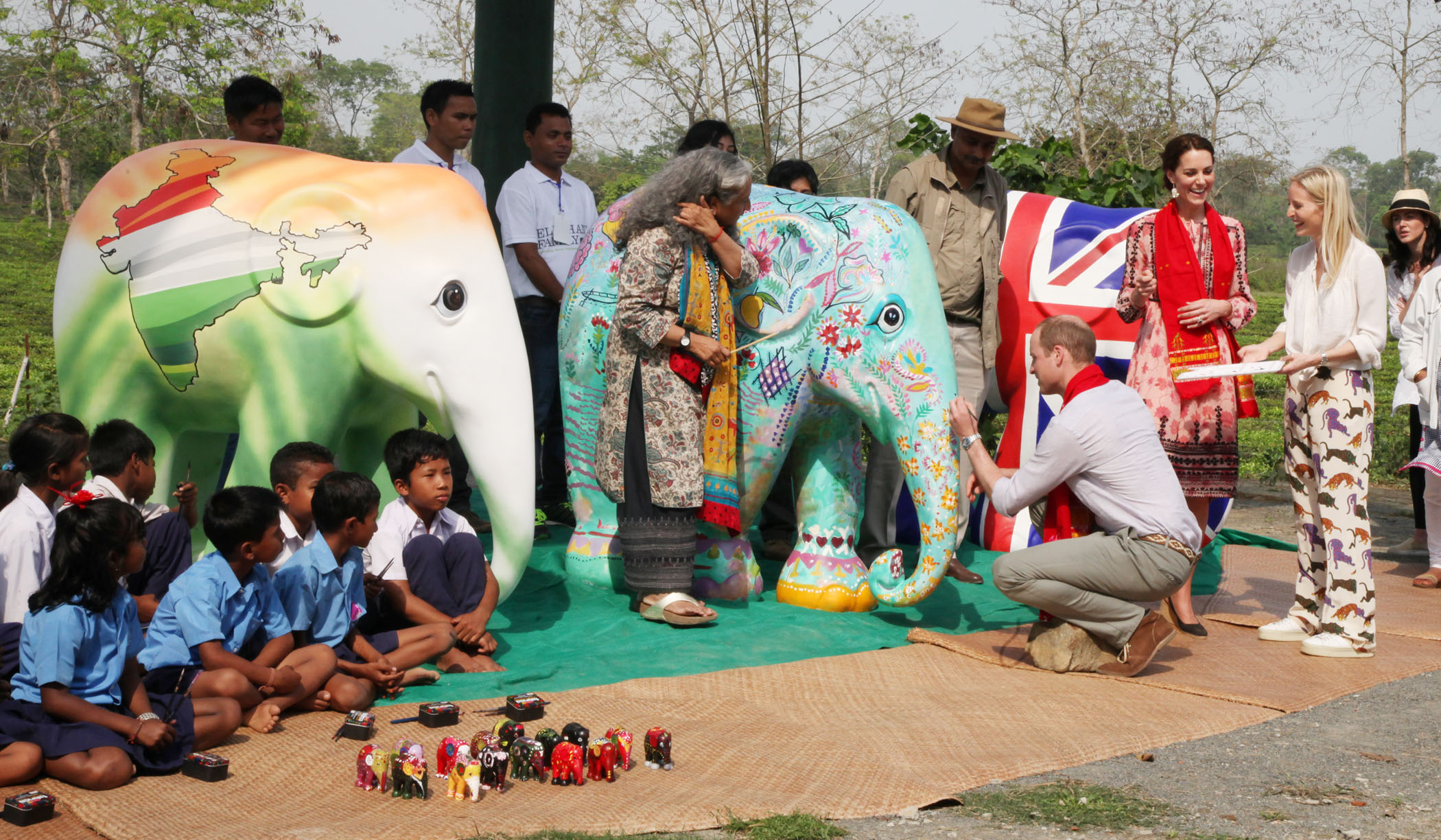 A Royal Couple, Orphaned Animals and a Painted Elephant