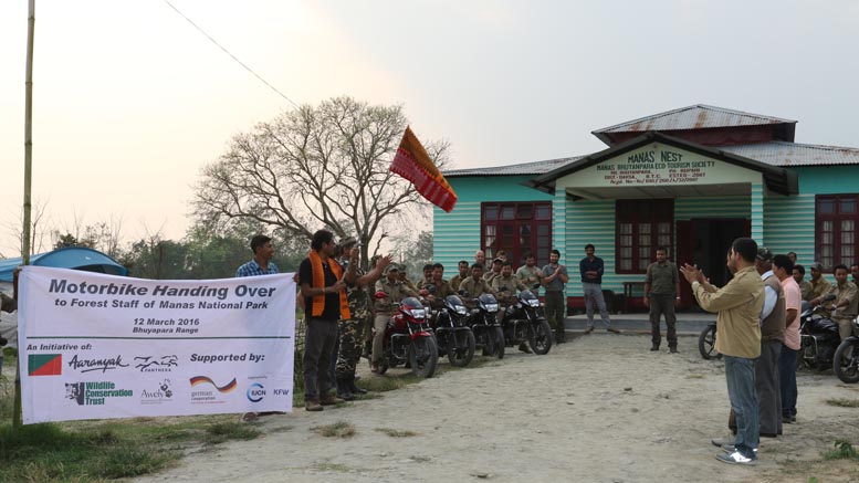 Motorbike patrolling introduced at Manas