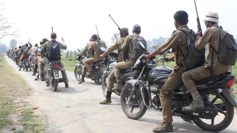 Motorbike patrolling introduced at Manas